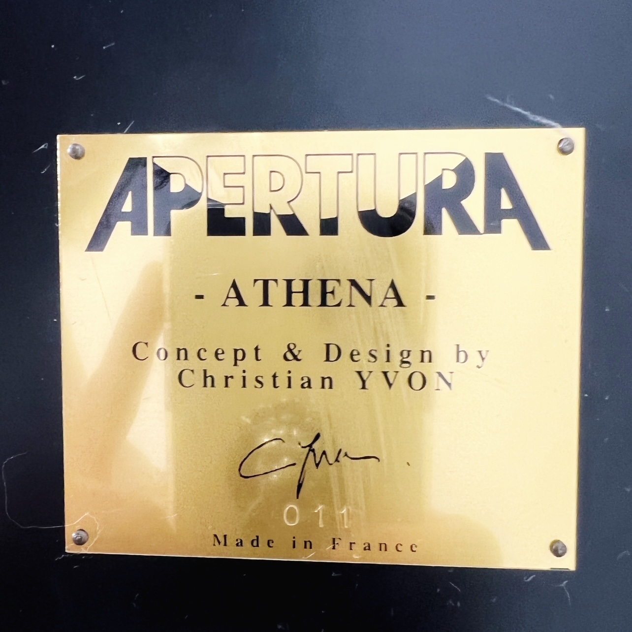 enceintes Apertura Athena Noir satiné