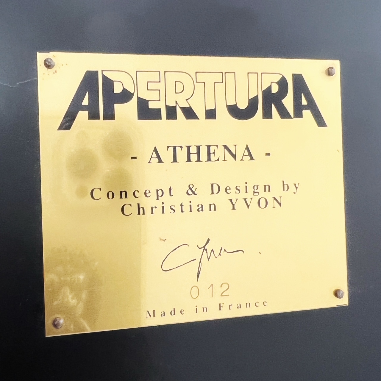 enceintes Apertura Athena Noir satiné