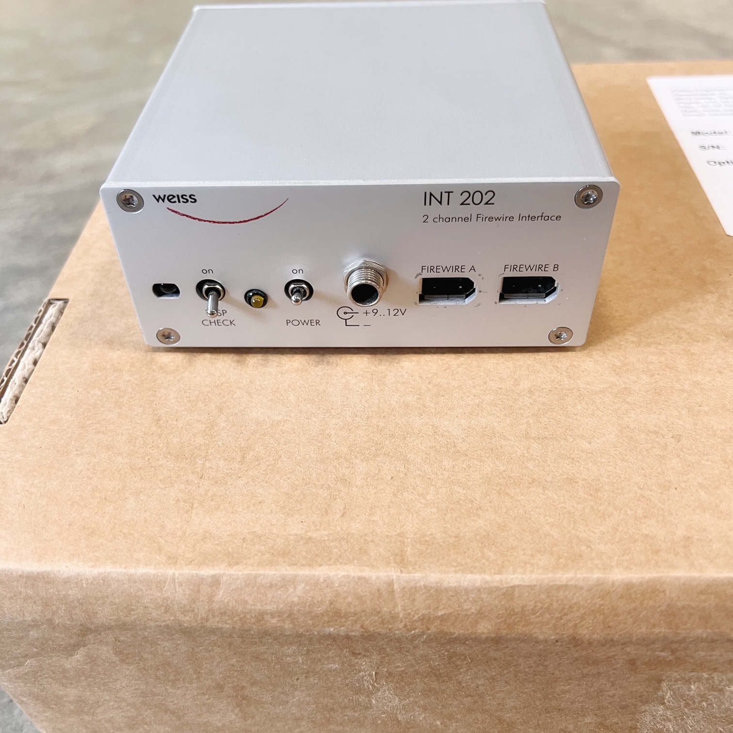 Interface Digitale WEISS 202 Firewire