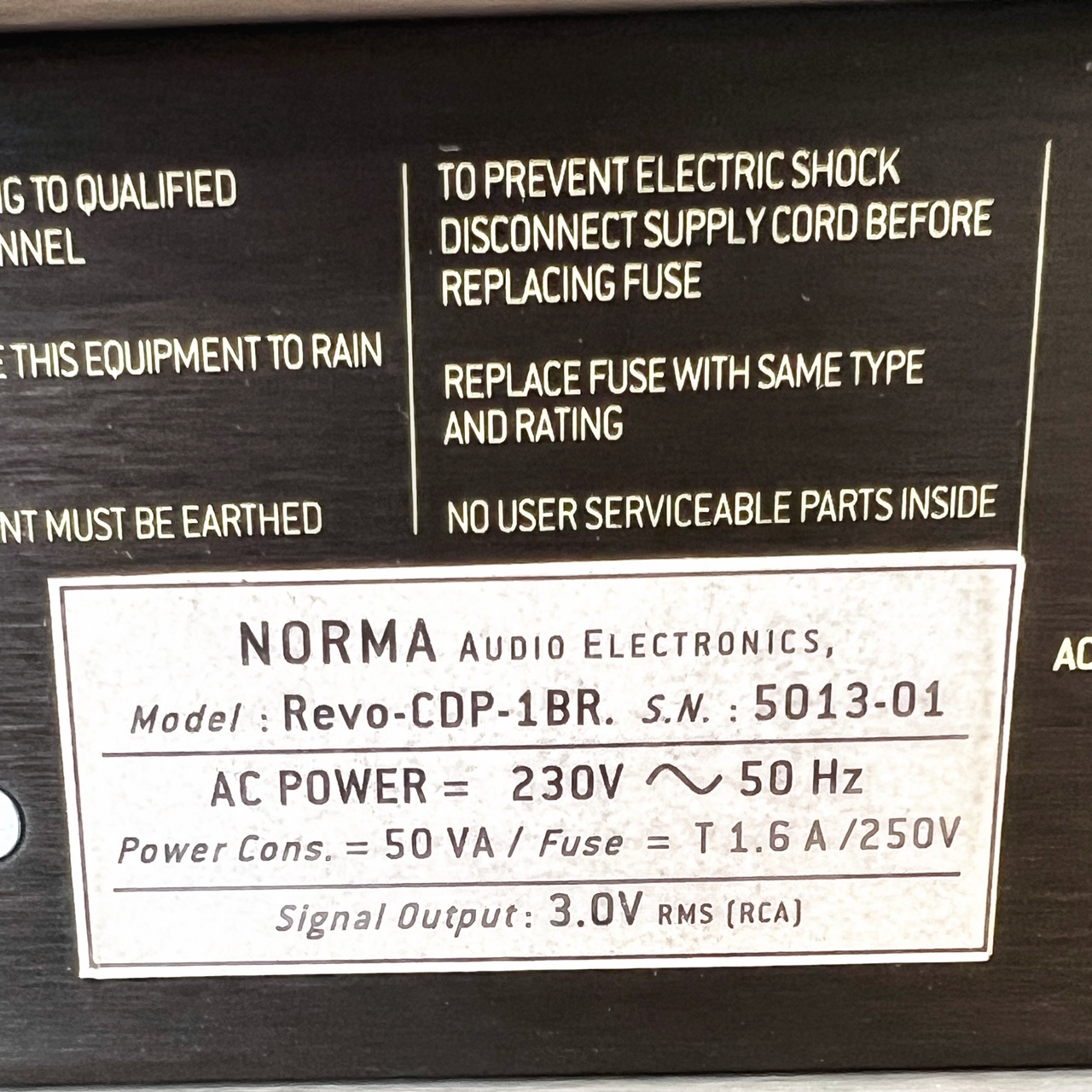 lecteur CD Norma CDP-1BR