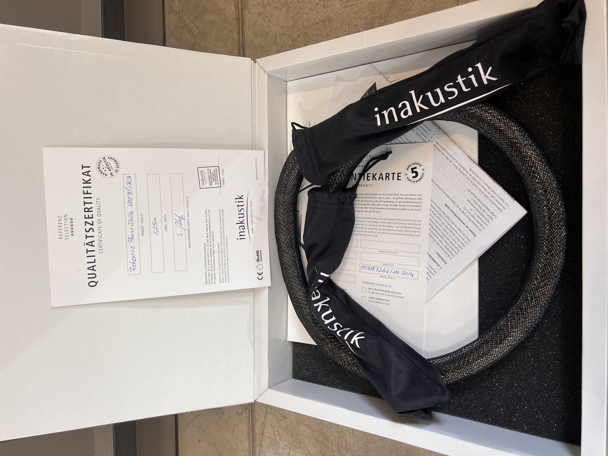 INAKUSTIK REFERENZ 2404 AIR PHONO DIN / RCA
