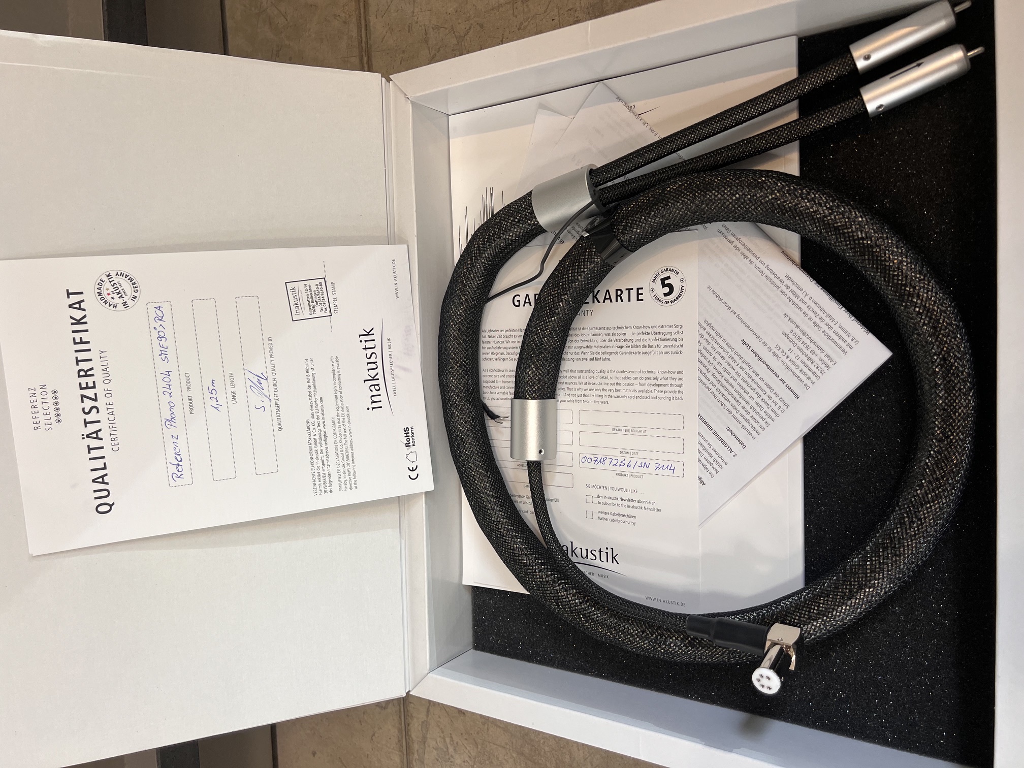 INAKUSTIK REFERENZ 2404 AIR PHONO DIN / RCA